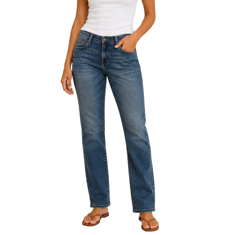 Levis 505 Dark Wash Blue Straight‎ Leg Jeans Women's W32 L34